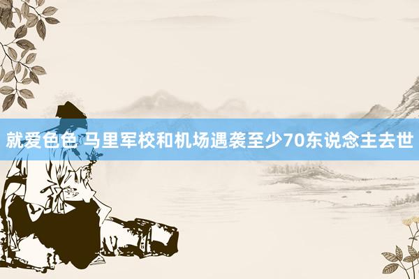 就爱色色 马里军校和机场遇袭至少70东说念主去世