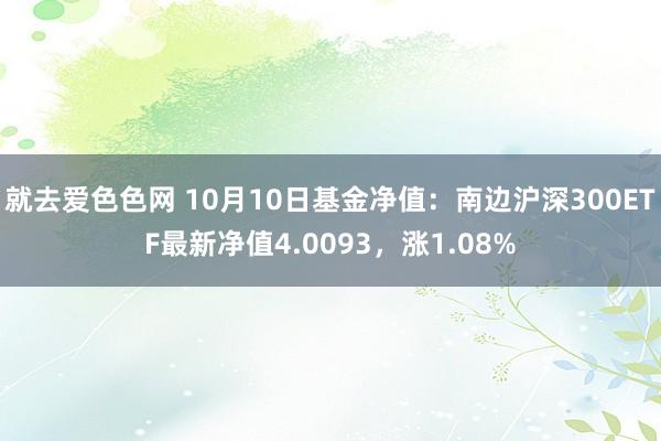 就去爱色色网 10月10日基金净值：南边沪深300ETF最新净值4.0093，涨1.08%