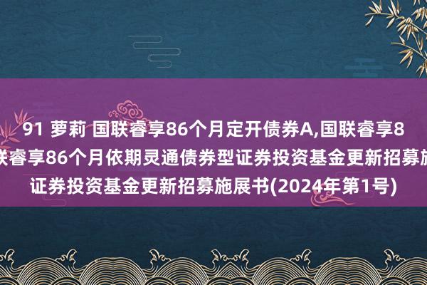 91 萝莉 国联睿享86个月定开债券A,国联睿享86个月定开债券C: 国联睿享86个月依期灵通债券型证券投资基金更新招募施展书(2024年第1号)