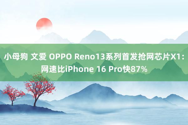 小母狗 文爱 OPPO Reno13系列首发抢网芯片X1：网速比iPhone 16 Pro快87%