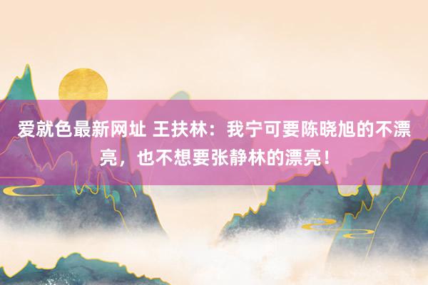 爱就色最新网址 王扶林：我宁可要陈晓旭的不漂亮，也不想要张静林的漂亮！