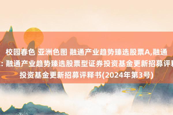 校园春色 亚洲色图 融通产业趋势臻选股票A，融通产业趋势臻选股票C: 融通产业趋势臻选股票型证券投资基金更新招募评释书(2024年第3号)