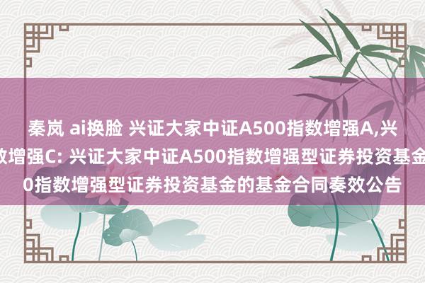 秦岚 ai换脸 兴证大家中证A500指数增强A，兴证大家中证A500指数增强C: 兴证大家中证A500指数增强型证券投资基金的基金合同奏效公告