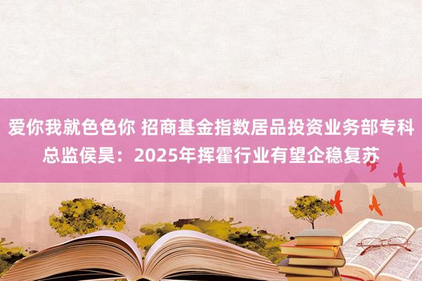 爱你我就色色你 招商基金指数居品投资业务部专科总监侯昊：2025年挥霍行业有望企稳复苏