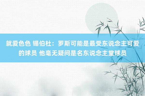 就爱色色 锡伯杜：罗斯可能是最受东说念主可爱的球员 他毫无疑问是名东说念主堂球员