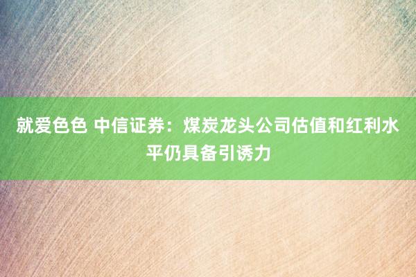 就爱色色 中信证券：煤炭龙头公司估值和红利水平仍具备引诱力